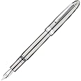 Asvine J16 Solid Titanium Fountain Pen Broad Jowo Nib Piston Filling, Ink Window Design with Wrench and Pen Box