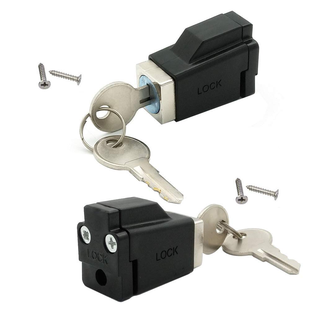 2pcs Aluminum Alloy Sliding Window Restrictor Lock for Home Children Safety Locks With 2 Keys Hot Sale