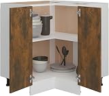 vidaXL Smoked Oak Kitchen Cabinet 75.5x75.5x80.5 cm Engineered Wood view 4