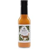 Queen Majesty Scotch Bonnet & Ginger Hot Sauce, 5 ounces - All Natural, Vegan, Gluten Free, non GMO, Sugar Free, Made in the 