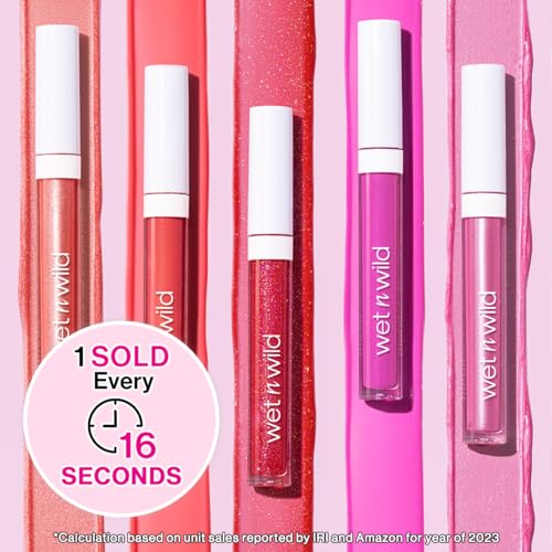 WET N WILD MEGASLICKS LIP GLOSS, ULTRA-GLOSSY, VITAMIN-E ENRICHED, ULTRA-GLOSS HIGH SHINE MOISTURIZING, CRUELTY-FREE & VEGAN – LOWKEY PINK