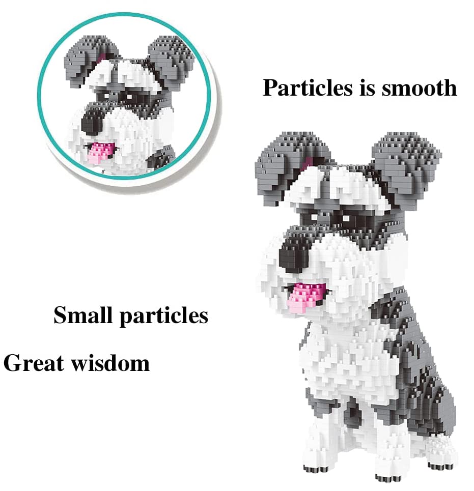 ISeeSee Mini Dog Building Blocks Pet Building Toy Bricks Micro Mini