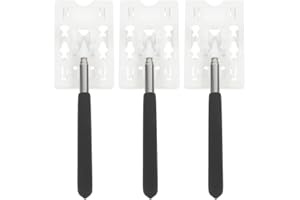 AMUSLESUR 3Pcs Retractable Telescopic Rod Parking Card Extension Stick Vehicle Swiping Tool with Door Opening