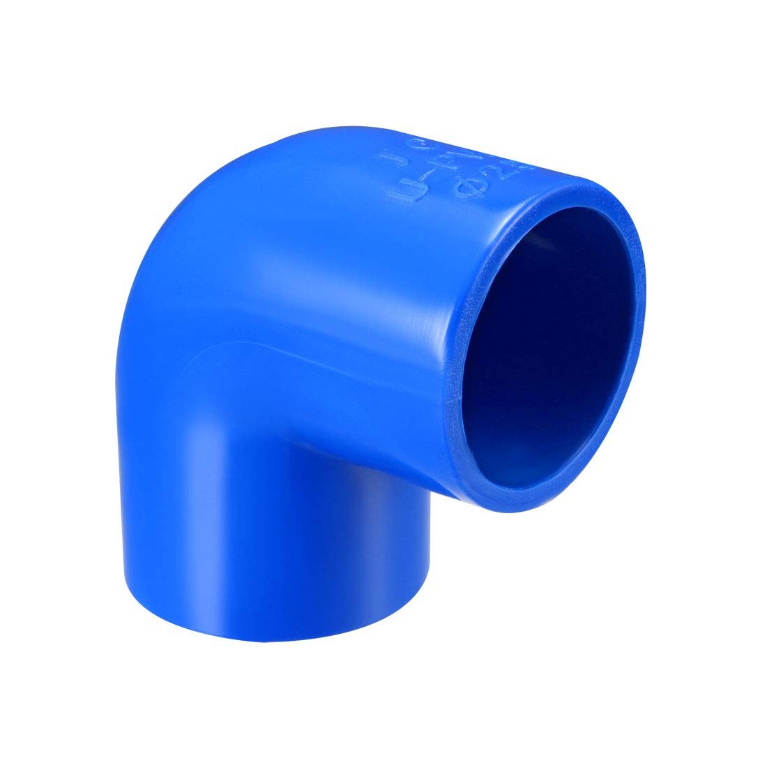 sourcing map 25mm Slip 90 Degree PVC Pipe Fitting Elbow Coupling Adapter Blue 5 Pcs
