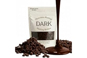 MOLISS Dark Chocolate Melting Wafers 1LB – Smooth and Creamy, Perfect for Dipping, Baking, Candy Making, and Decorating Desserts – Ideal for Fountains, Coating, and Molded Chocolates (Dark Chocolate 16oz)