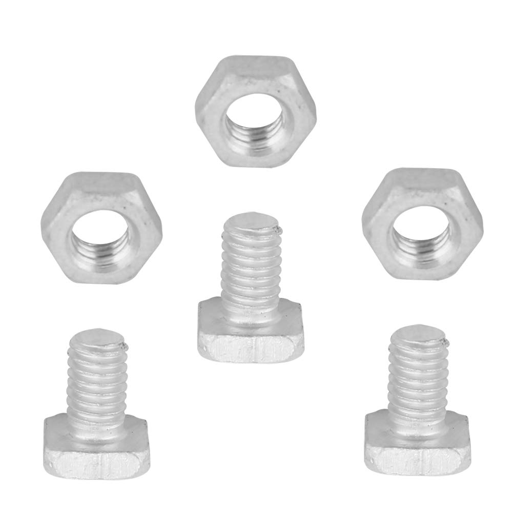 Greenhouse essential - 50pcs aluminium nuts and 50pcs bolts, ideal tool accessory set for greenhouse assembly and maintenance