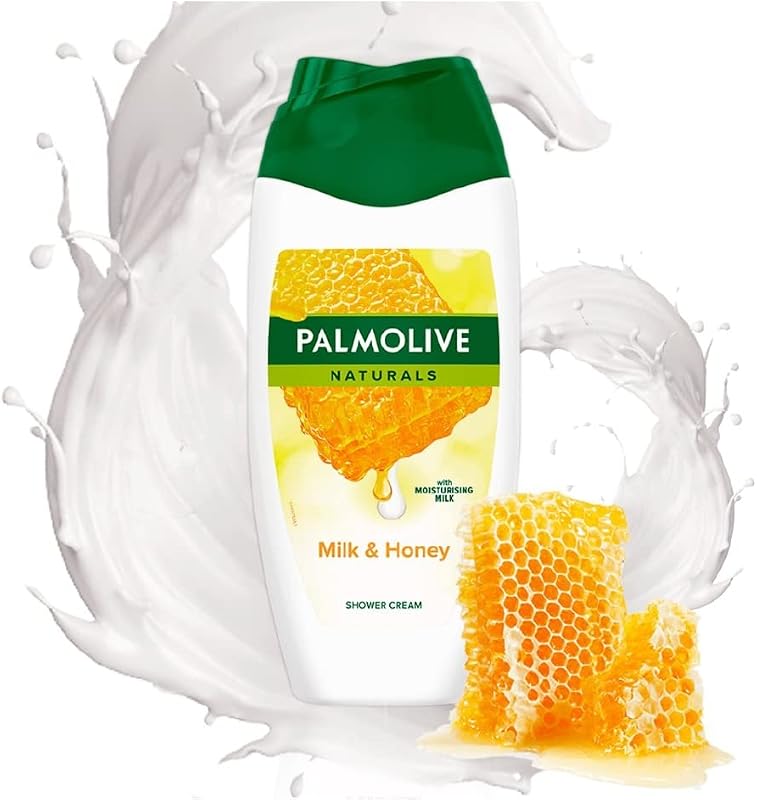 Palmolive naturals honey & milch shower gel 6 x 250 ml – creme de banho com extratos de mel e leite