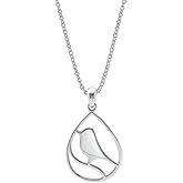 Boma Jewelry Sterling Silver Bird Necklace, 16 inches