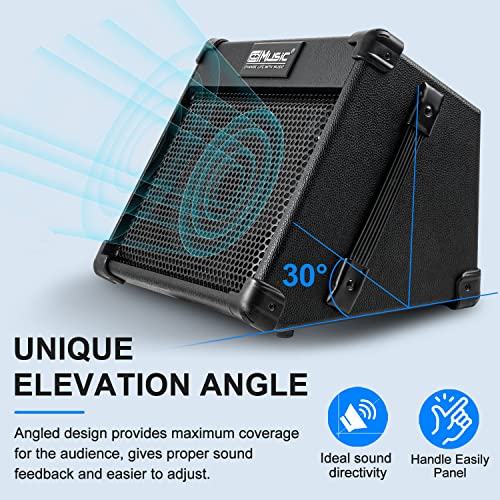 Acoustic Guitar Amplifier, 40 Watt Portable Rechargeable Acoustic
