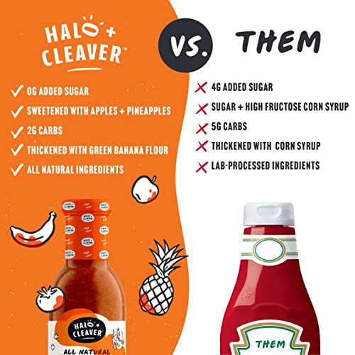 Keto Ketchup by Halo + Cleaver (2 Pack) Whole 30 No Sugar Ketchup