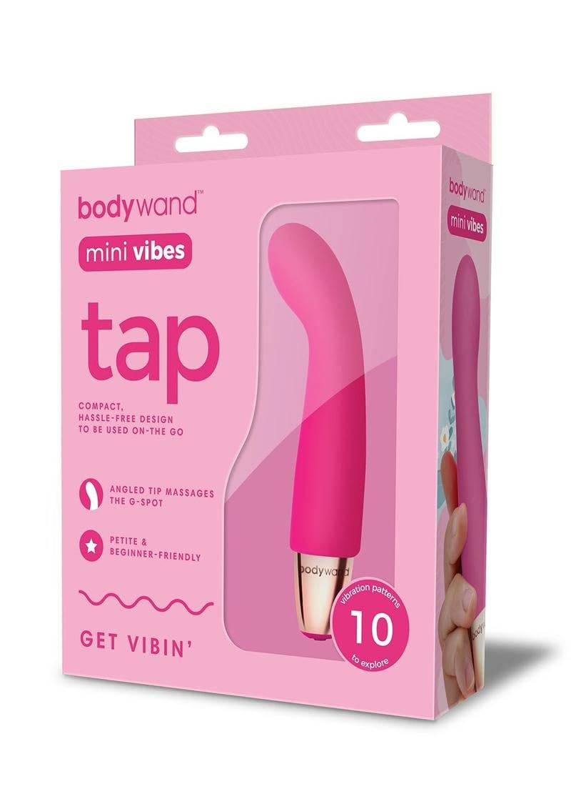 Bodywand Mini Vibes Tap - Pink Precision G-spot Stimulation Angled Tip