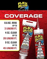 Flex Seal GFSCLRR04 Flex Glue Clear Rubberized