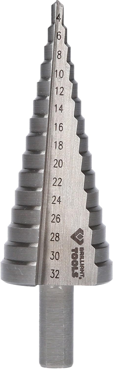 BRILLIANT TOOLS BT101928 Step Drill Bit, Diameter 4-32 mm [Powered by KS Tools] — image 1