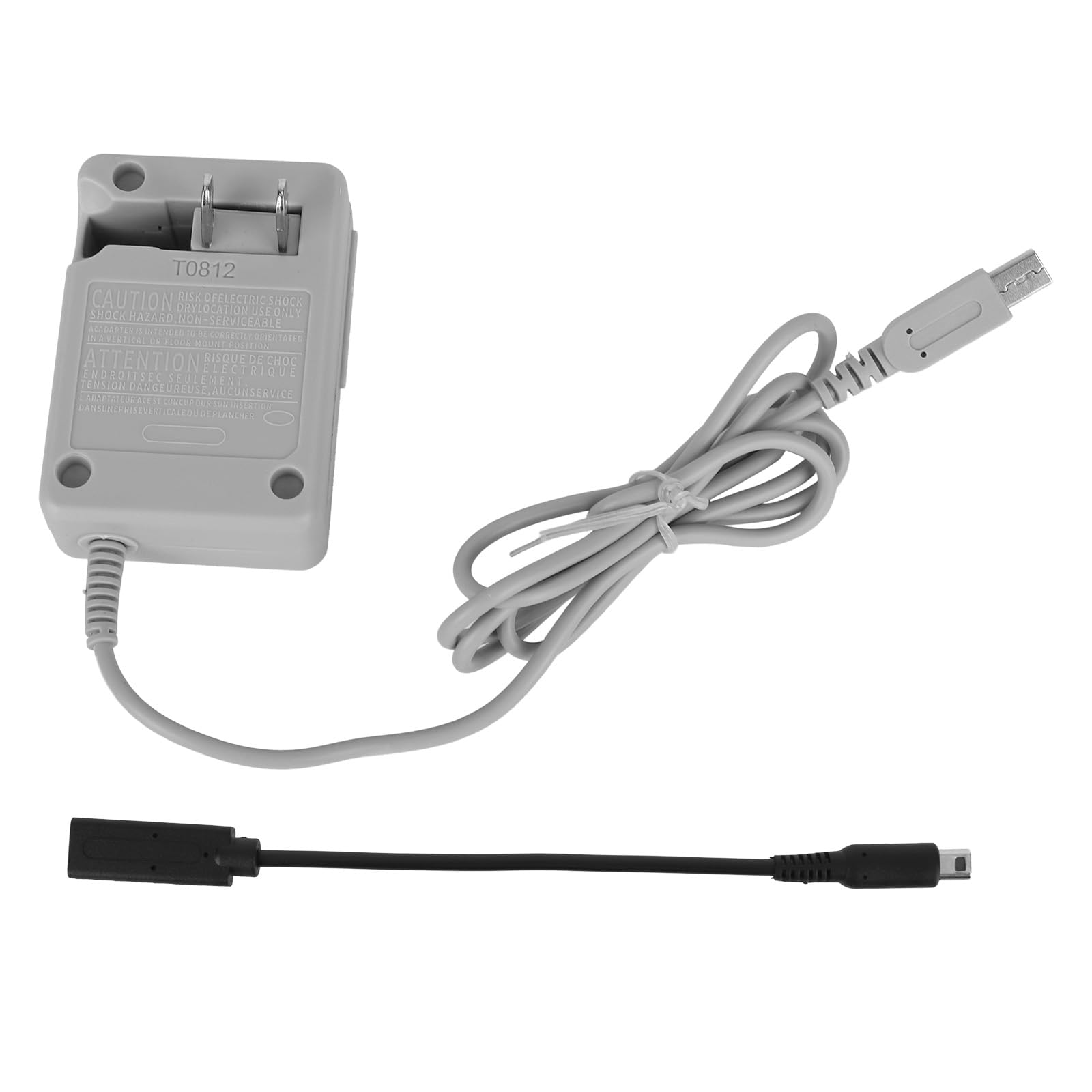 Charger for 3DS/2DS/Dsi, AC100-240V Input Voltage DC4.6V Output Voltage Charger Charging Adapter for Home Travel