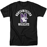 Northwestern University Official Wildcats Logo Unisex Adult T-Shirt, Wildcats Logo, Medium