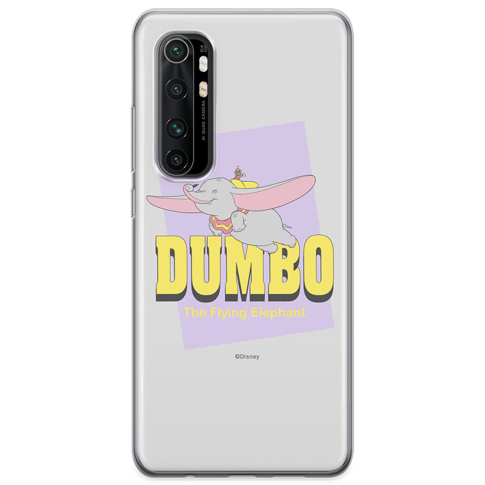 ERT GROUP mobile phone case for Xiaomi MI NOTE 10 Lite original and officially Licensed Disney pattern Dumbo 005 optimally adapted to the shape of the mobile phone, case made of TPU