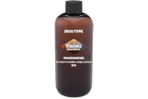VIRGINIA CANDLE SUPPLY Diva Type Fragrance Oil (Our Version of The Brand Name) (16 oz Bottle) for Candle Making, Soap Making, Tart Making, Room Sprays, Lotions, Car Fresheners, Slime, Bath Bombs