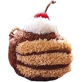 ELVRLA Super Cute Realistic Plush Cherry Cake Sandwich Hamburger Hotdog Bread Keychain Key Ring Bag Charm Pendant