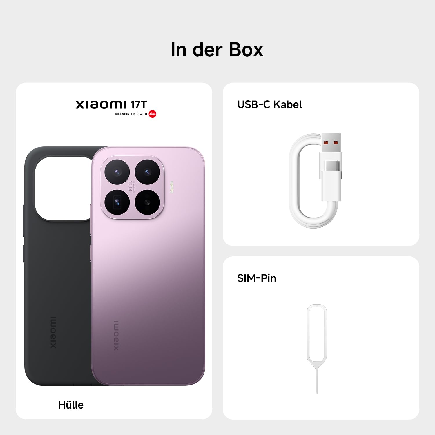 XIAOMI 17T Smartphone 12GB+512GB, Handy mit Android, 6,59'' 120Hz Display, 6500mAh Akku, Leica 5X Telekamera, 67W HyperCharge, Schwarz, 3 Jahre Herstellergarantie, inkl. Redmi Pad 2 9.7 4+64GB Gray 5