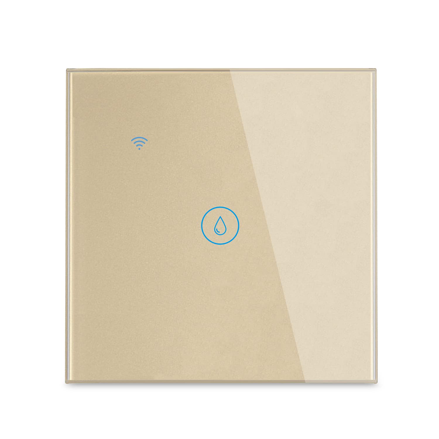 Lancoon Water Heater Switch Wireless APP Voice Sensitive Touch Screen Control Fire Prevention & Glass Panel Damp Proof Material Suitable for Home Hotel(20A 4000W Gold)