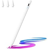 Stylus Pen for iPad 2018-2026, Palm Rejection, Tilt Sensitivity | 10 Mins Fast Charge, Pencil Compatible with Apple iPad 6-11 Gen, iPad Air 3/4/5/M2/M3/M4, iPad mini 5/6, iPad Pro 11"/12.9"