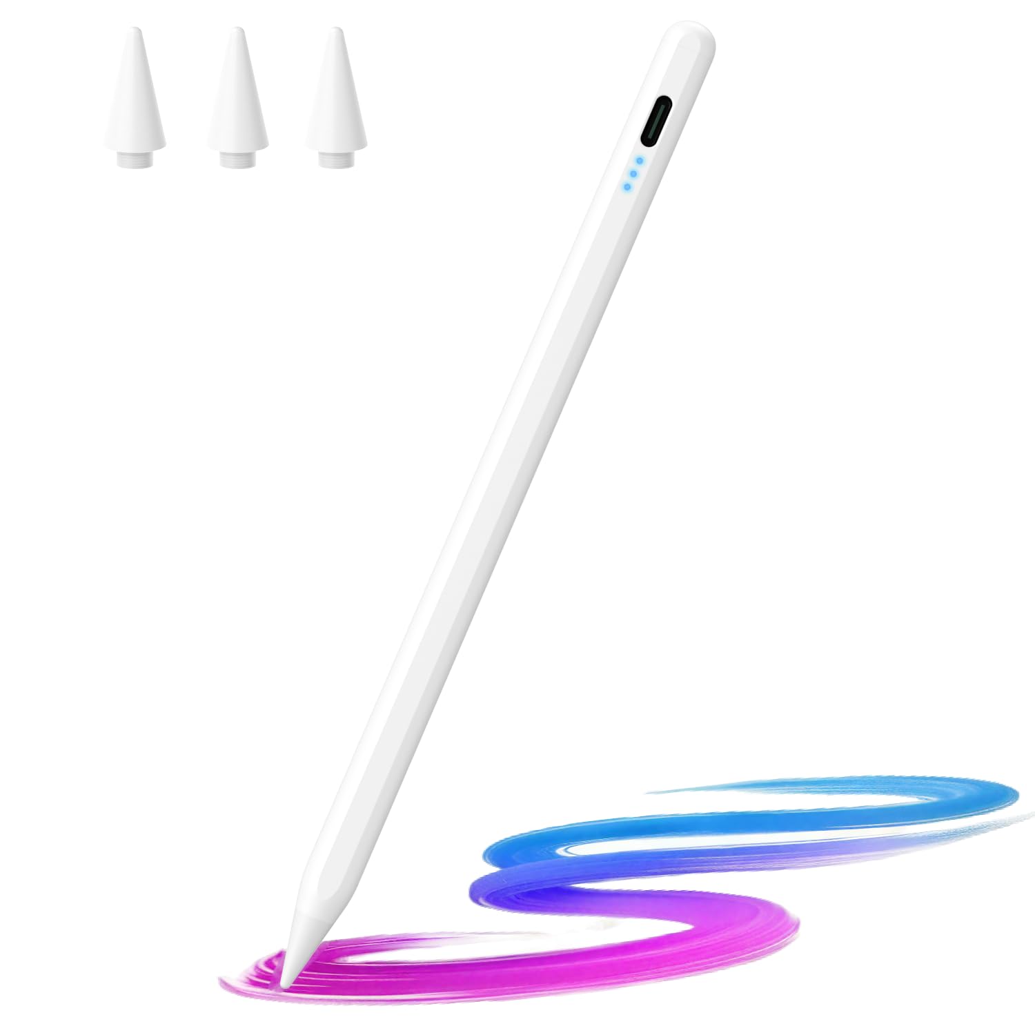 Photo 1 of JAMJAKE Stylus Pen for iPad 2018-2025, 10 Mins Fast Charge with Tilt Sensitivity & Palm Rejection, Compatible with Apple iPad 6-11 Gen, iPad Air 3/4/5/M2/M3, iPad mini 5/6, iPad Pro 11"/12.9"/M4