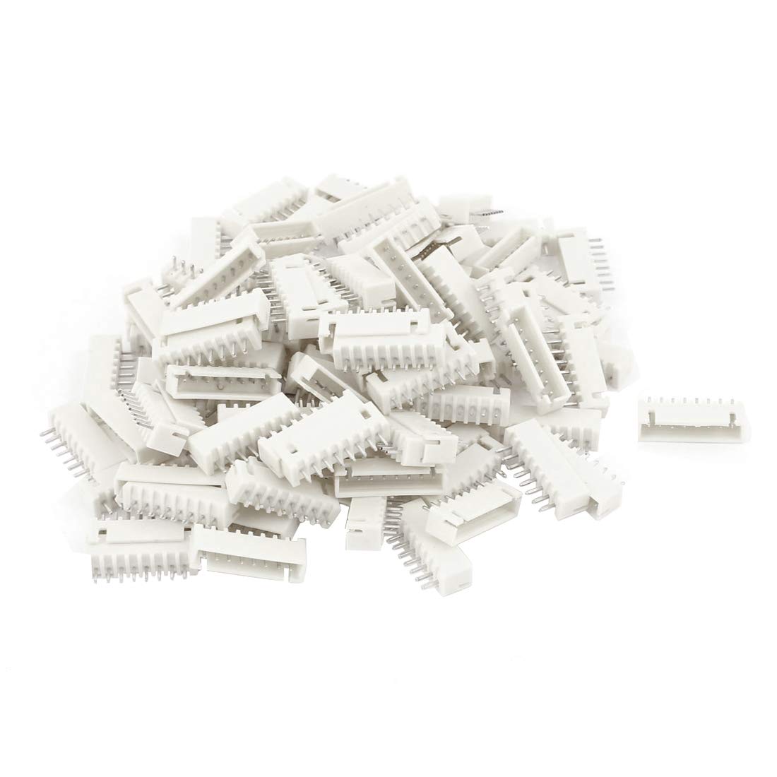 Sourcingmap Male 8 Pins 2.54mm Pitch JST XH Header Socket Connector 100pcs