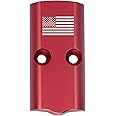 NDZ Performance RMSc Optic Cut Slide Cover Plate for Springfield Hellcat & Hellcat Pro 9mm – Laser Engraved Red Anodized Aluminum – USA Made – US Flag