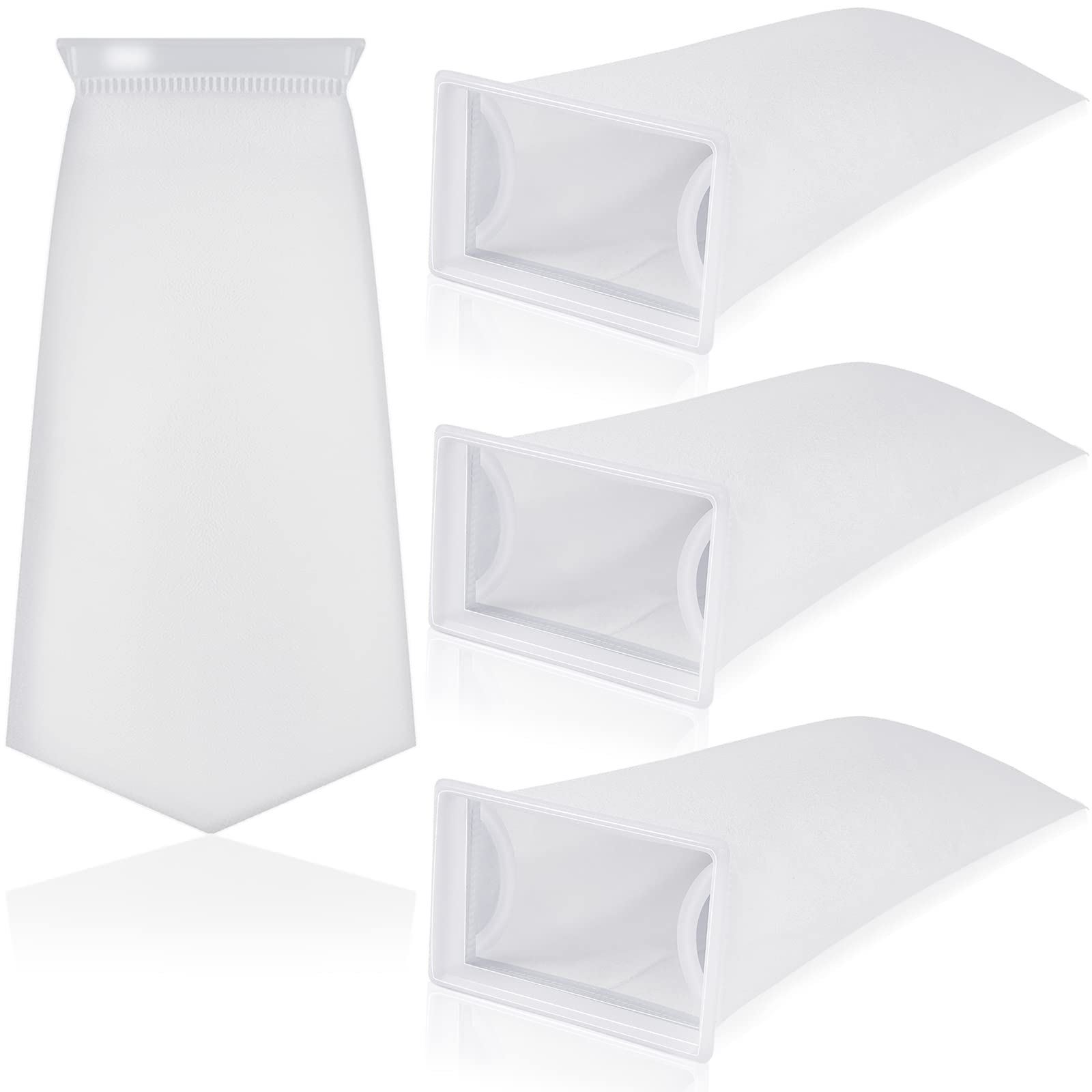 Photo 1 of Tranqun 4 Pack Rectangle Filter Sock 200 ?m 7 x 4.5 Inch Aquarium Filter Bags Aquarium Filter Accessories for Fish Tank Freshwater Saltwater Aquariums