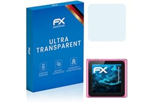atFoliX Screen Protection Film compatible with Apple iPod nano 6G Screen Protector, ultra-clear FX Protective Film (3X)