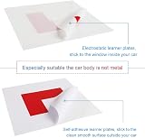 Onarway Learner Plate L Plate 4 Pack Self Adhesive & Electrostatic Car Window view 2