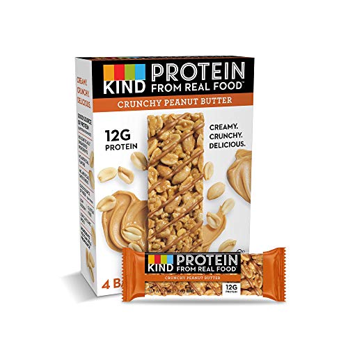 KIND Protein Bars, Crunchy Peanut Butter, Gluten Free, 12g Protein, 1