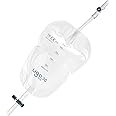 Ugo Leg Bags (x10) – Urine Drainage Bags/Catheter Leg Bags, T Tap or Lever Tap with Soft Fabric Backing and a Natural Leg-Shape Design (Pack of 10) (Ugo 3C - 500ml, Short Tube, T Tap)