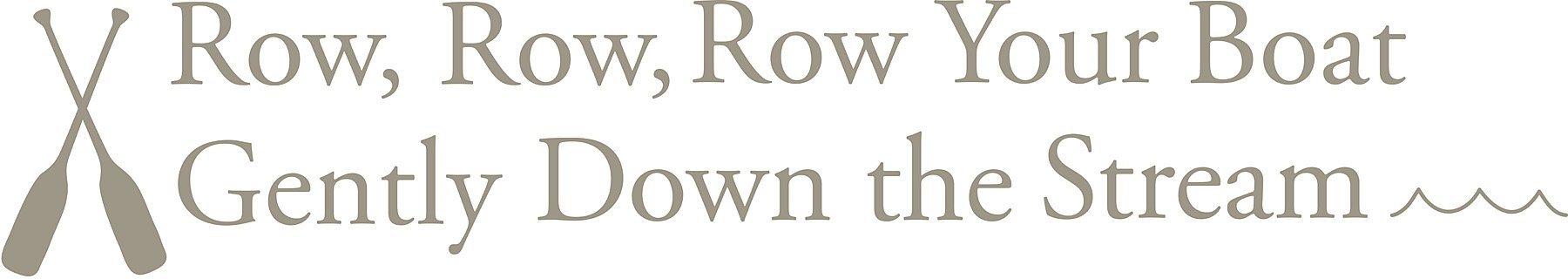 Wallpops Repositionable Baby Nursery Rhyme, Row Your Boat