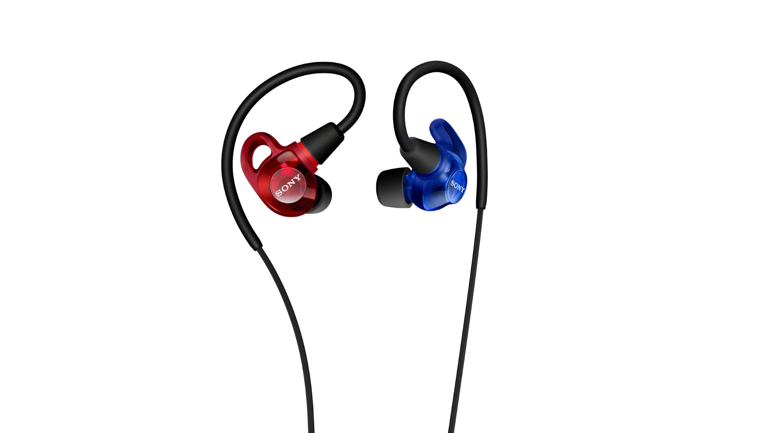 Sony IER-M500 Wired in-Ear Monitor Earphones with Secure Fit, Red and Blue