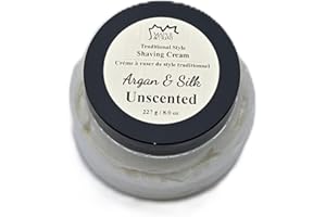Shaving Cream: Argan & Silk - (Handcrafted in Canada) (Unscented)
