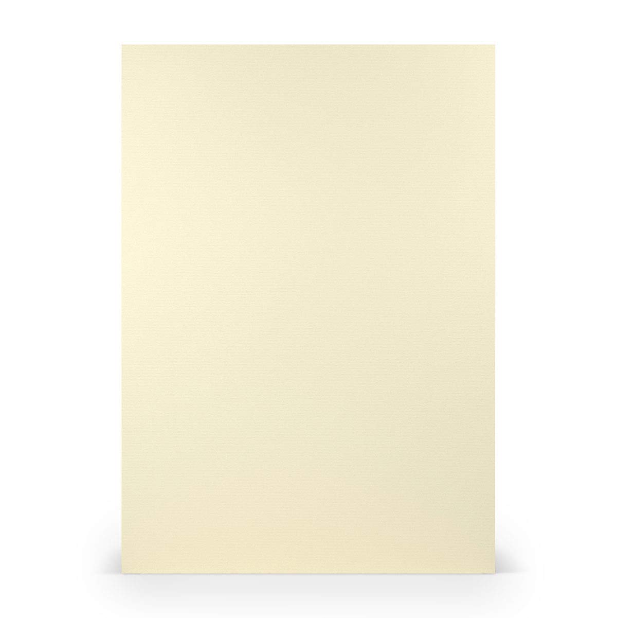 Paperado PAPERADO 50x Writing paper DIN A4 Chamois ribbed Beige Cream 100 g/m² paper sheets in 29.7 x 21 cm for crafting & printing