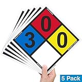 SmartSign NFPA 704 - Ratings (3,0,0) Label