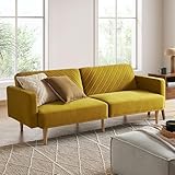 mopio Chloe Futon Sofa Bed, 77.5", Couch, Small