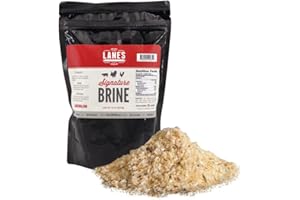 LANE'S Lanes Signature Brine, Large Turkey Brine Seasoning Enough Brine for 2 Soaks, 100% Natural, No Preservatives, No-MSG, Gluten-Free, For Use With 25 Lbs Turkey Brine Bag, Made in USA, (20oz)