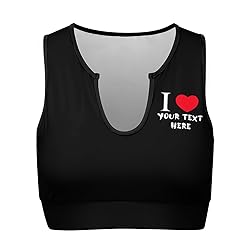 Custom Bras for Women Personalized Crop Top With