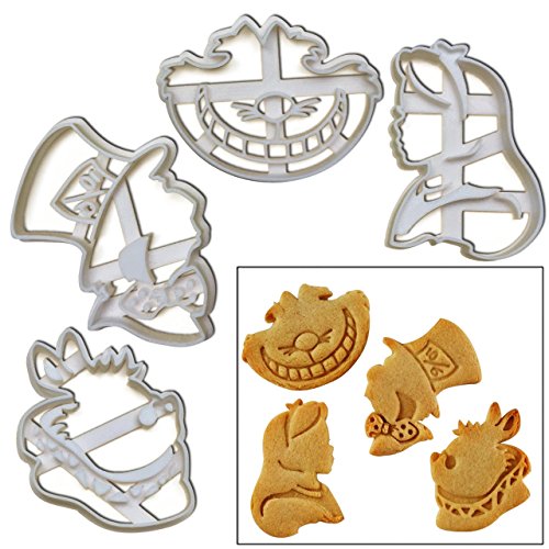 FULL SET of 4 Characters Cookie Cutters inspired by"Alice's Adventures