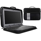 iBenzer Stay in 11 Inch Shockproof Protective Always On Laptop Sleeve Case for 11.6 MacBook, Chromebook, Ultrabook, Black LS-BPS-0111BK
