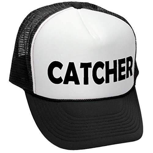 Catcher - Funny Doggy Style Joke Gag Sex - Adult Trucker Cap Hat, Black