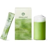 OSULLOC Jeju Matcha Milk Tea Powder Stick Packets, 10 Count | Easy stick packets(7oz X 10 Packets), and recipes for hot, iced, or milk-based drinks