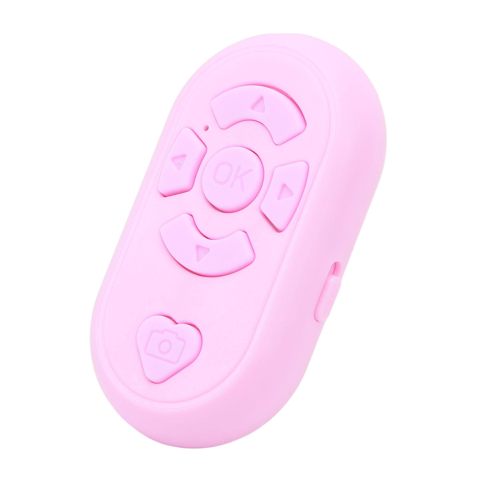 for TikTok Bluetooth Page Turner, App Page Turner Fingertip Remote Control Scrolling Ring Remote Controller Camera Shutter Selfie Remote Compatible with IOS, for Android Smartphone (Pink)