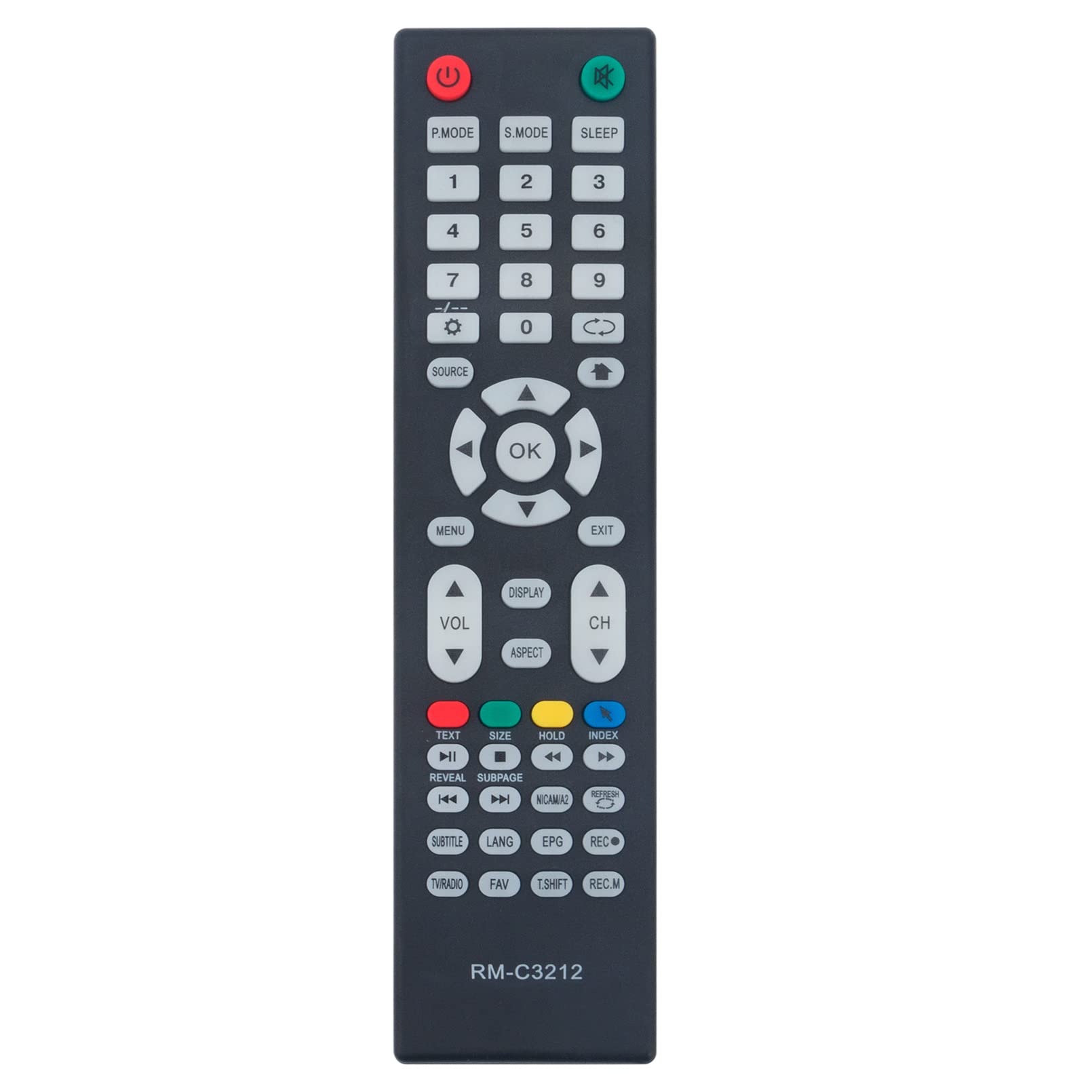 VINABTY RM-C3212 Replacement Remote Control Compatible with JVC RM-C3212 TV LT48N785A LT55N684A LT55N775A LT65N785A LT55N685A LT-48N785A LT-55N685A LT-55N775A LT-65N785A