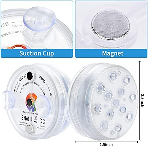 MUACL Submersible Led Pool Light, 16 Colors Underwater Pond Lights with ...