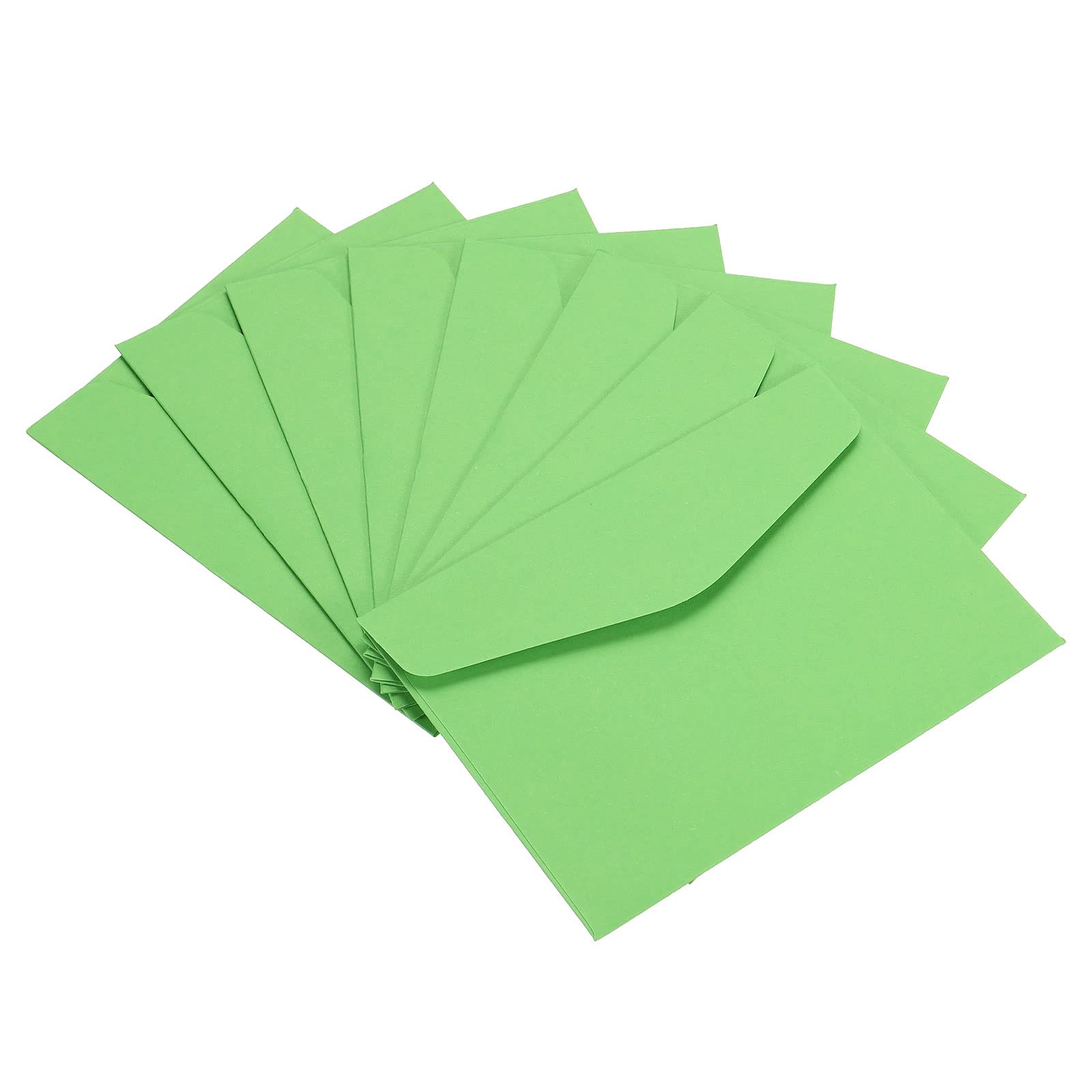 PATIKIL Mini Envelopes, 60 Pack Paper Blank Small Items Storage Business Card Holder for Greeting Note Party, Green