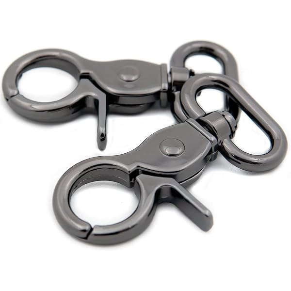 8-Pack Heavy Duty Zinc Alloy Trigger Snap Hooks – Lobster Clasps For Straps, Collars, Belts & DIY Projects